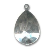 Serti pendentif à coller pour cabochon PureCrystal 4320 18x13 mm - Rhodié x1|raw }}