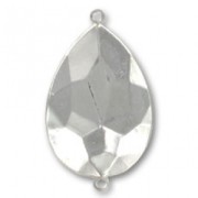 Serti intercalaire à coller pour cabochon PureCrystal 4327 30x20 mm - Rhodié x1|raw }}