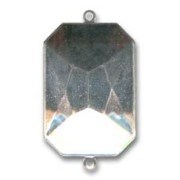 Serti intercalaire à coller pour cabochon PureCrystal 4627 27x18,5 mm - Rhodié x1