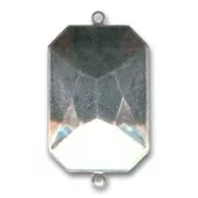 Serti intercalaire à coller pour cabochon PureCrystal 4627 27x18,5 mm - Rhodié x1