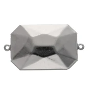 Serti intercalaire à coller pour cabochon PureCrystal 4627 27x18,5 mm - Rhodié x1