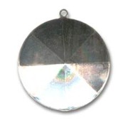 Serti à coller pour cabochon PureCrystal 1201 27 mm rhodié 1 anneau|raw }}