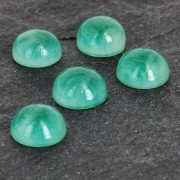 Cabochon en résine imitation pierre gemme 6 mm Green Agate x1