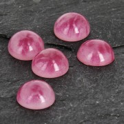 Cabochon en résine imitation pierre gemme 6 mm Ruby x1