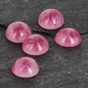 Cabochon en résine imitation pierre gemme 6 mm Ruby x1