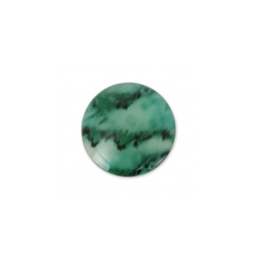 Cabochon en résine imitation pierre gemme 6 mm Green Jade x1