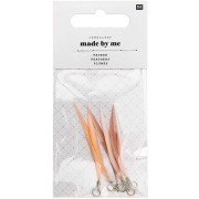 Assortiment de 6 plumes Made by me 5 cm pour la création de bijoux - Rose Poudré|raw }}