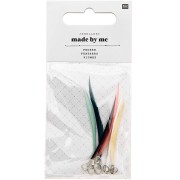 Assortiment de 6 plumes Made by me 5 cm pour la création de bijoux - Multicolore|raw }}