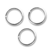 Anneaux ouverts  6x1 mm en Argent 925 x10|raw }}