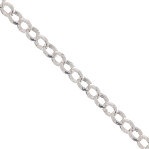Chaîne maille jaseron 3.3 mm - Argent 925 x 50cm