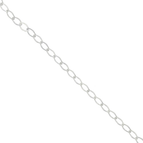 Chaîne maille Rombo limée 5.5 mm en Argent 925 x 50cm