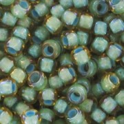 Rocaille Toho 15/0 TO15R952 - Lt Topaz AB Sea Foam Lined x8g|raw }}
