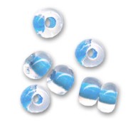 Preciosa Perles rocailles 5/0 4.5 mm - Crystal Blue Lined x20g|raw }}