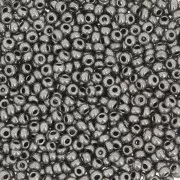 Preciosa Perles rocailles 11/0 2 mm - Terra Métallique - Dark Nickel x20g