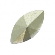 Cabochons facettés forme navette en résine 18x9 mm Sky blue x5