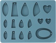 Moule en silicone Sculpey pour bijoux Pendentifs/breloques x1