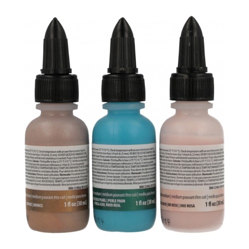 Pâte polymère liquide Sculpey - couleurs Glam Metallics x3