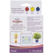Pâte polymère liquide Sculpey - Couleurs primaires x3