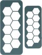 Sculpey - 2 emporte-pièces mosaïque Hexagones pour modelage et pâte polymère