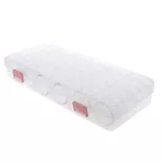 Mallette de rangement pour perles, rocailles et fournitures 27x12x4.5 cm 28 boites