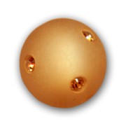 Perle ronde strass Polaris 14 mm Topaz x1|raw }}