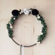 Cercle nu en métal pour attrape rêves suspension et abat-jour 10cm Argenté vieilli