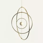 Cercle nu en métal pour attrape rêves suspension et abat-jour 10cm Argenté vieilli