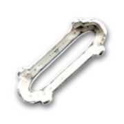 Serti griffe pour cabochon PureCrystal 4161 15x5 mm argenté