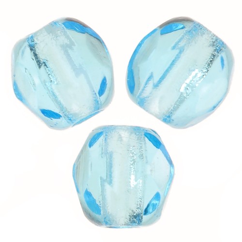 Facettes 3 mm Aquamarine  x50