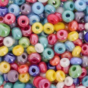 Preciosa Perles rocailles 6/0 - 4 mm - Mix Opaque Nacré x20g|raw }}