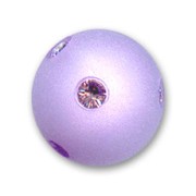 Perle ronde strass Polaris 10 mm Violet x1