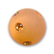 Perle ronde strass Polaris 10 mm Topaz x1|raw }}