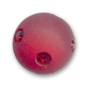 Perle ronde strass Polaris 10 mm Siam x1