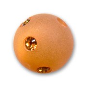 Perle ronde strass Polaris 10 mm Crystal Copper x1|raw }}