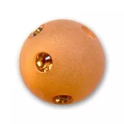 Perle ronde strass Polaris 10 mm Crystal Copper x1