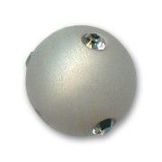 Perle ronde strass Polaris 10 mm Silver Shade x1|raw }}