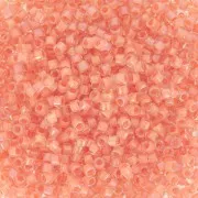 Miyuki Delica 11/0 DB0068 - Peach Lined Crystal Luster x8g