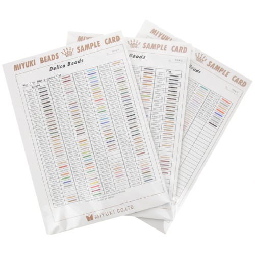 Nuancier Miyuki Delica 15/0 DBS  - 15/0 DBSC (n°894) Planches 1, 2 et 3