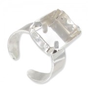 Bague serti 4610 18x13 mm en Argent 925 x1