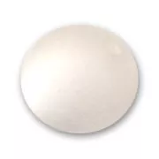 Perle ronde Polaris Dépolie 14 mm Crystal x1