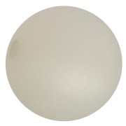 Perle ronde Polaris Dépolie 14 mm Silver Shade x1
