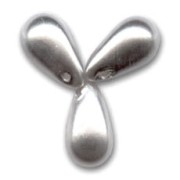 Gouttes nacrées 6x10 mm Grey x20|raw }}