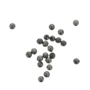 Perles rondes lisses en laiton 2 mm - Placage Argent fin vieilli x200|raw }}