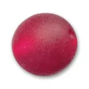 Perle ronde Polaris Dépolie 12 mm Siam x1