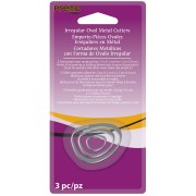 Set d'emporte-pièces pour modelage et pâte polymère - Ovales irréguliers x3