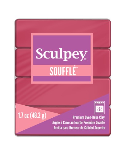 Pâte Sculpey Soufflé 48 gr Rasberry (n°6004)