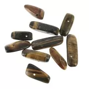 Oeil de tigre - Gouttes irrégulières 12-22 mm Oeil de Tigre x10 Gouttes irrégulières 12-22 mm Oeil de Tigre x10