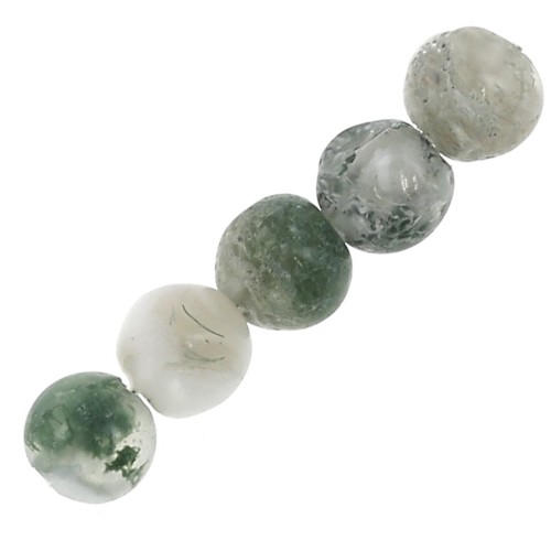 Perles rondes en pierre gemme 4 mm Tree Agate x20