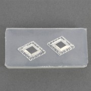 Moule silicone pour résine motif losange 41x20x7 mm x1