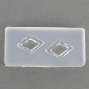Moule silicone pour résine motif losange 41x20x7 mm x1